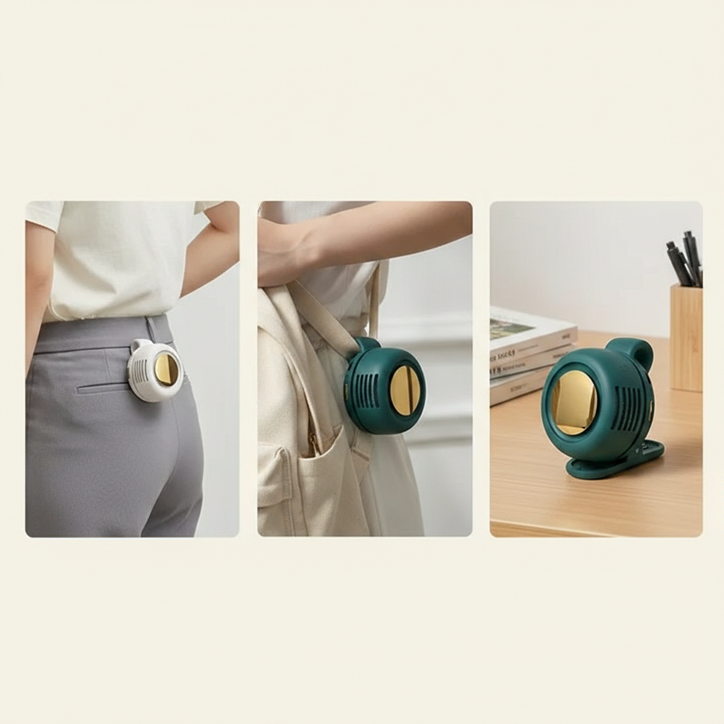 Clip-On Mini Fan – Cooling That Travels With You