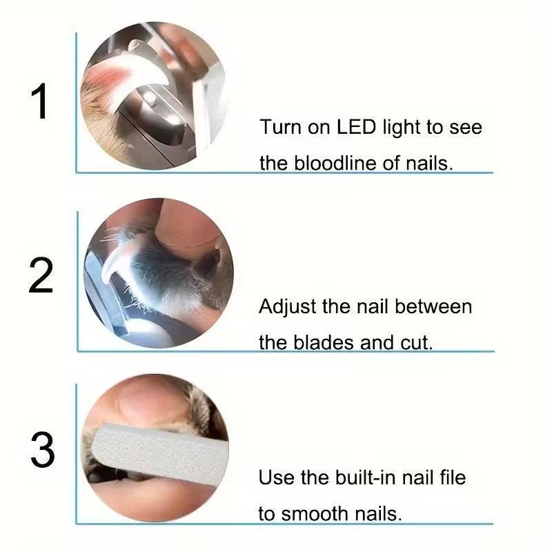 LED light Nail Cutter - Trim with Confidence