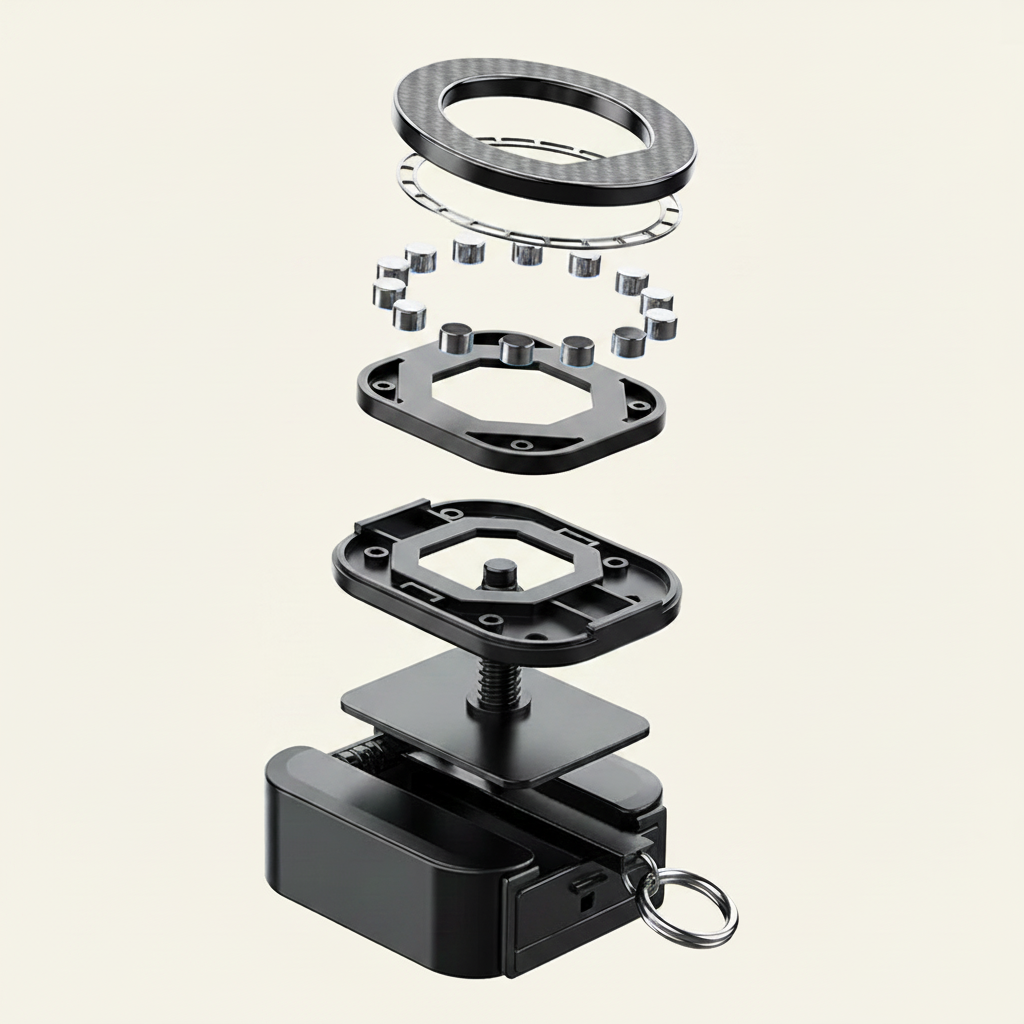 3-In-1 Magnetic Phone Stand – Gym, Travel & Workout Ready