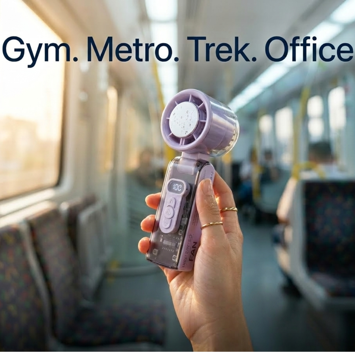 IceRush Turbo Handheld Fan – Chill, Wherever You Go!