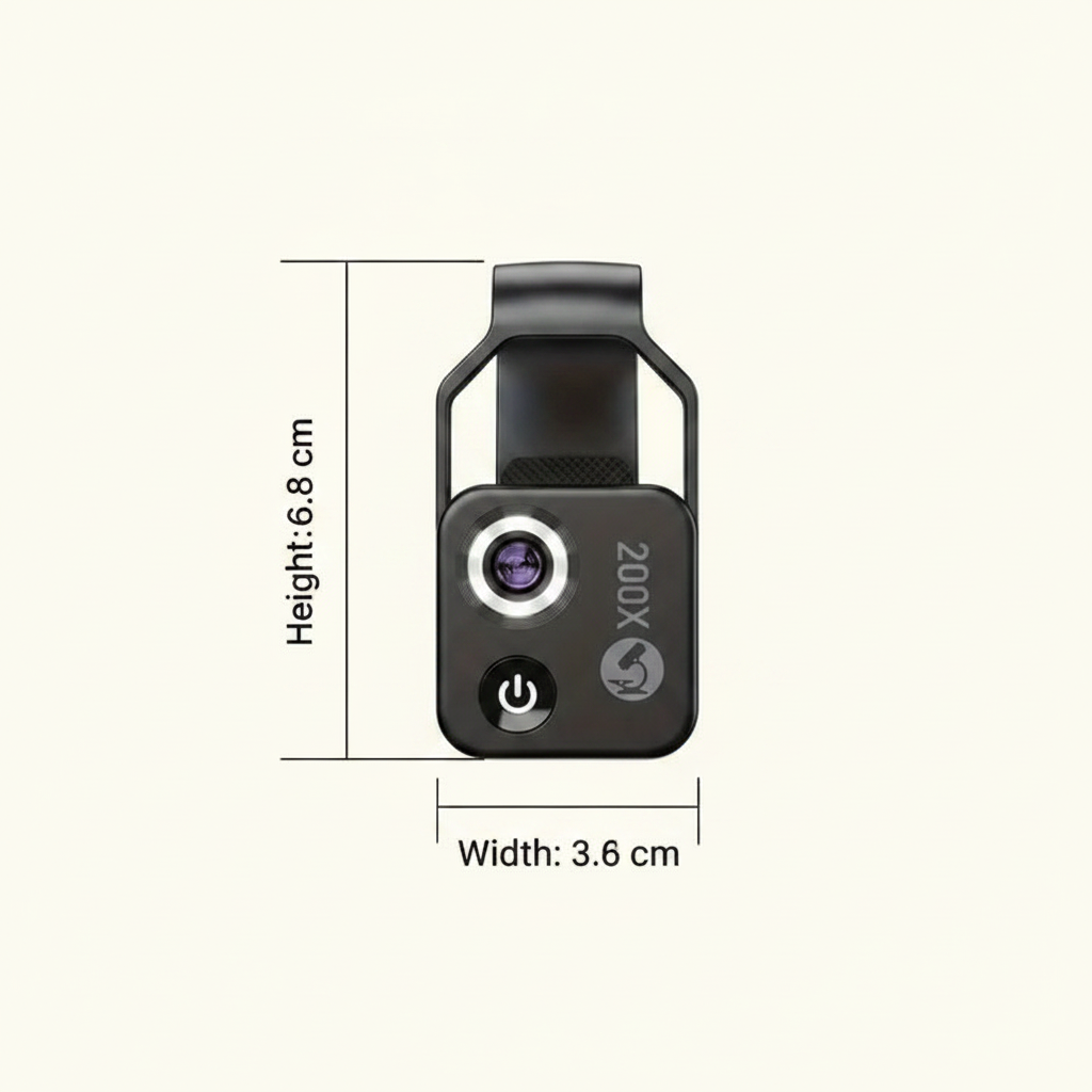 200X Smartphone Microscope Lens – Tiny World, Big View