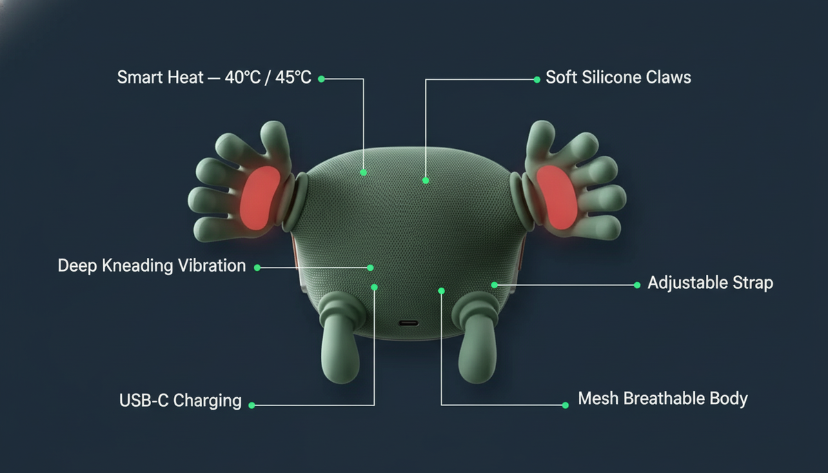 Deep Tissue Back and Neck Heat Massager
