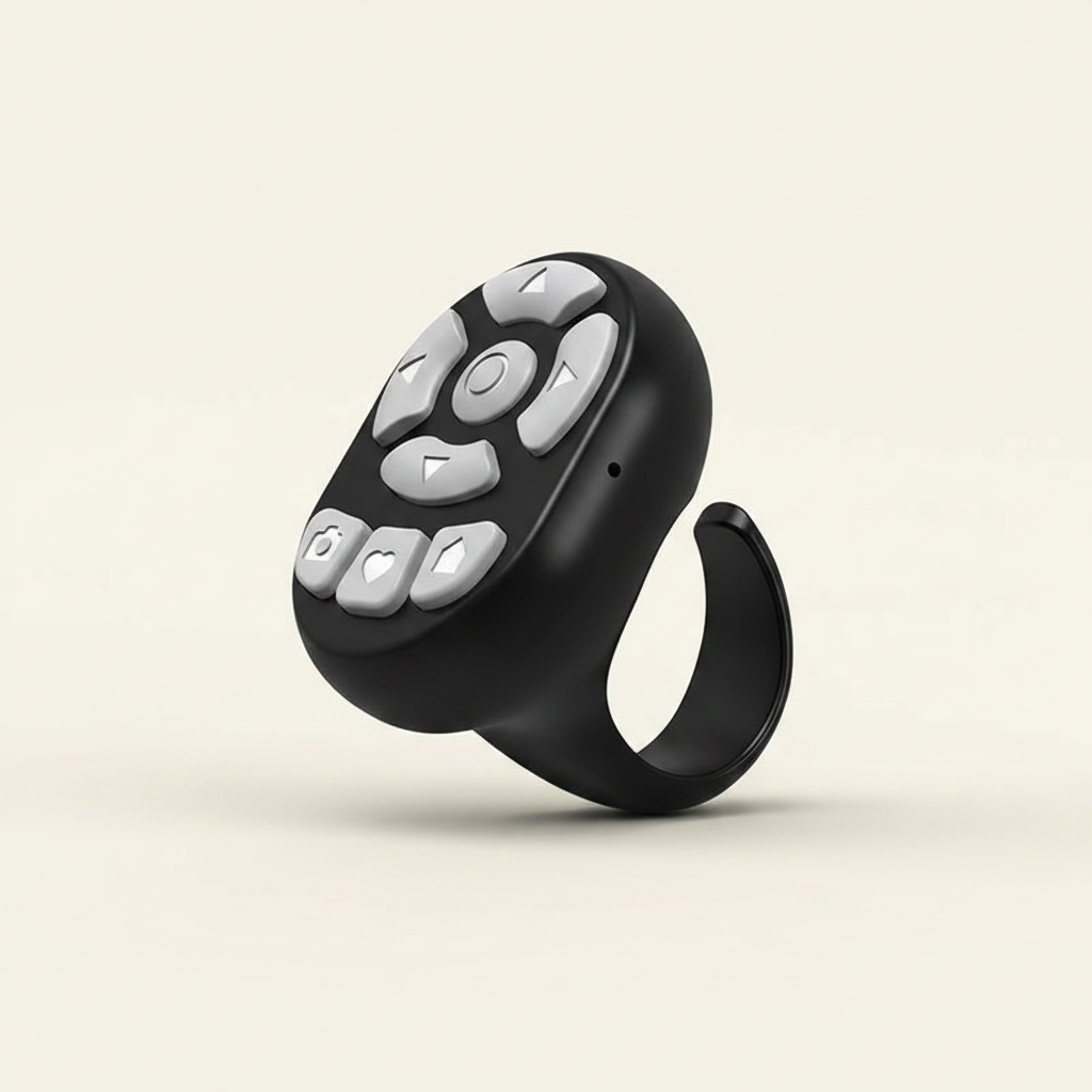 Wireless Bluetooth Camera Shutter Remote – Reels & Selfie Control Ring