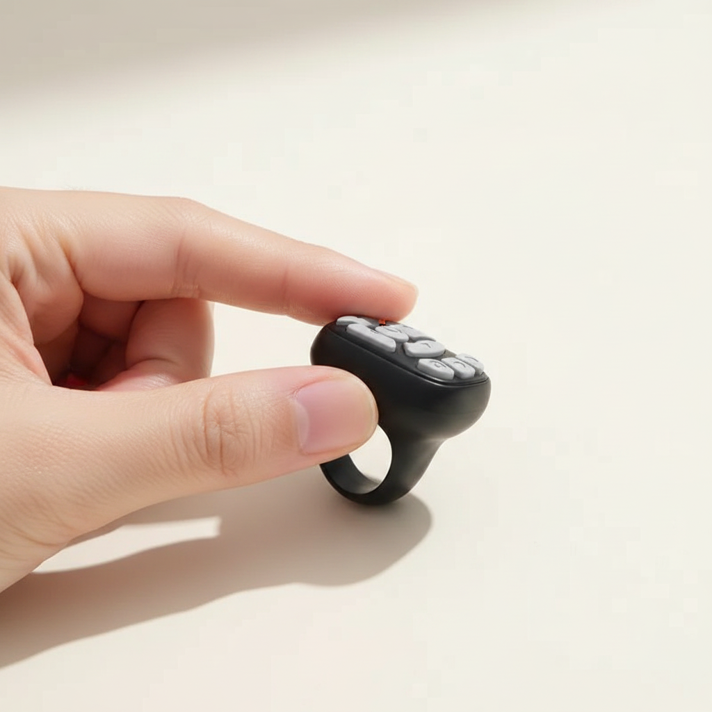 Wireless Bluetooth Camera Shutter Remote – Reels & Selfie Control Ring